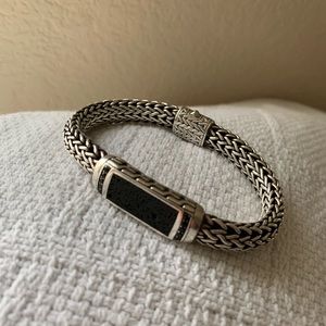 John Hardy Black Volcano and Sapphire Bracelet